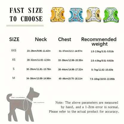 French Bulldog Harness with Leash — Honeycomb Mesh Breathable Vest, No-Pull Adjustable Dog Harness for Small Breeds & Puppies