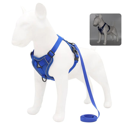 French Bulldog Harness and Leash Set — Padded Vest for Small Dogs, Pug, Pitbull, Puppy | Quick Release, 6 Colors