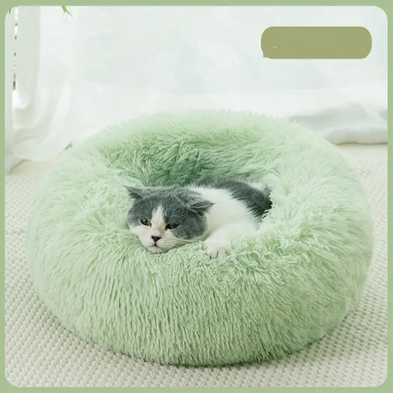 Super Cat Bed Warm Sleeping Cat Nest Soft Long Plush Best Pet Dog Bed for Dogs Basket Cushion Cat Bed Cat Mat Animals Sleeping