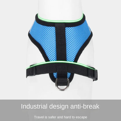 French Bulldog Harness for Small Dogs — Soft Mesh Breathable Vest, Adjustable Reflective No-Pull Harness with Leash for Puppies