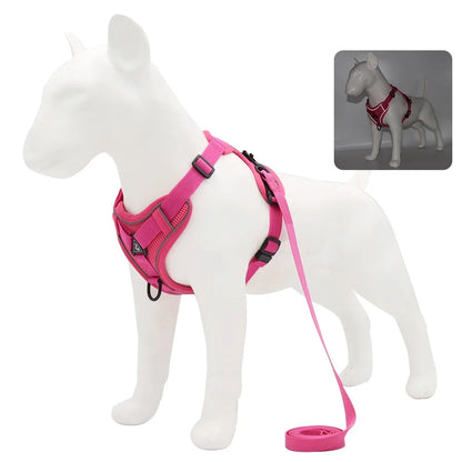 French Bulldog Harness and Leash Set — Padded Vest for Small Dogs, Pug, Pitbull, Puppy | Quick Release, 6 Colors