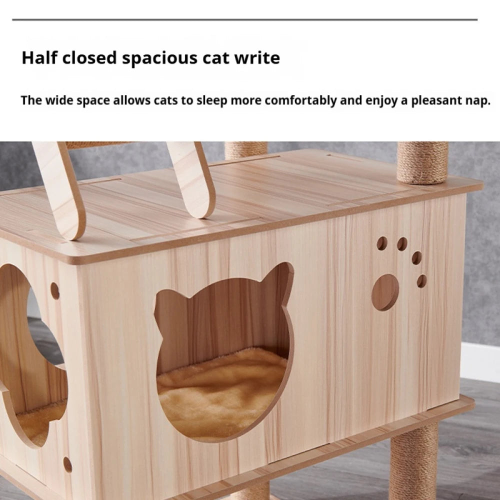 Large Cat Tree For Indoor Tall Tower For Pet Multi-Level For Cats Toys For Cats Grinding Paws Pet Scrapers Scratching Post