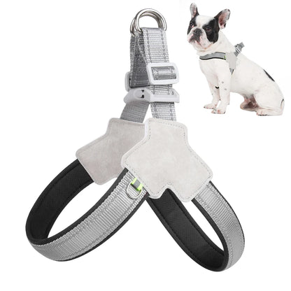 French Bulldog Harness No Pull — Reflective Breathable Mesh Saddle Vest for Small Medium Dogs, Chihuahua, Puppy