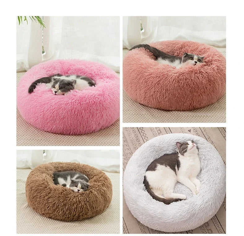 Super Cat Bed Warm Sleeping Cat Nest Soft Long Plush Best Pet Dog Bed for Dogs Basket Cushion Cat Bed Cat Mat Animals Sleeping