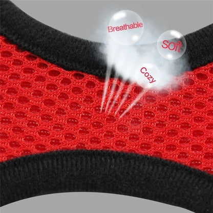 French Bulldog Harness for Small Dogs — Soft Mesh Breathable Vest, Adjustable Reflective No-Pull Harness with Leash for Puppies