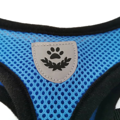 French Bulldog Harness for Small Dogs — Soft Mesh Breathable Vest, Adjustable Reflective No-Pull Harness with Leash for Puppies