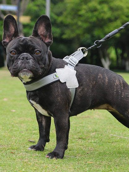 French Bulldog Harness No Pull — Reflective Breathable Mesh Saddle Vest for Small Medium Dogs, Chihuahua, Puppy